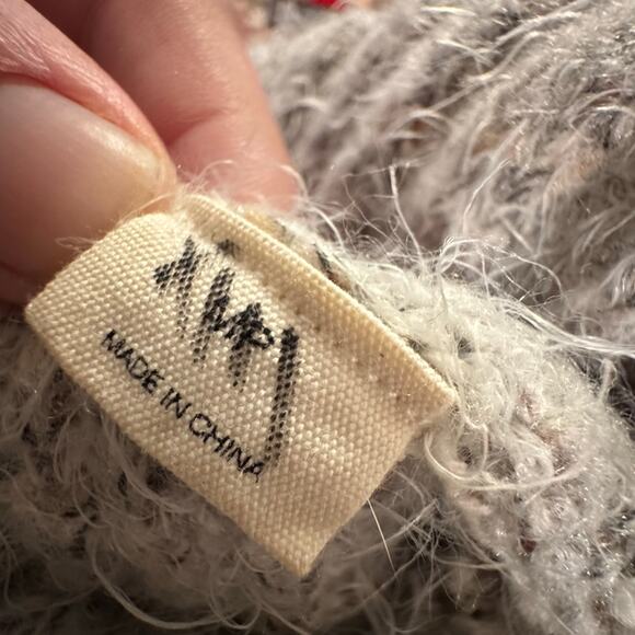 Sleeping on Snow Sweater Dress Tunic Gray Ombre Mock Neck Long Sleeve - Picture 3 of 7